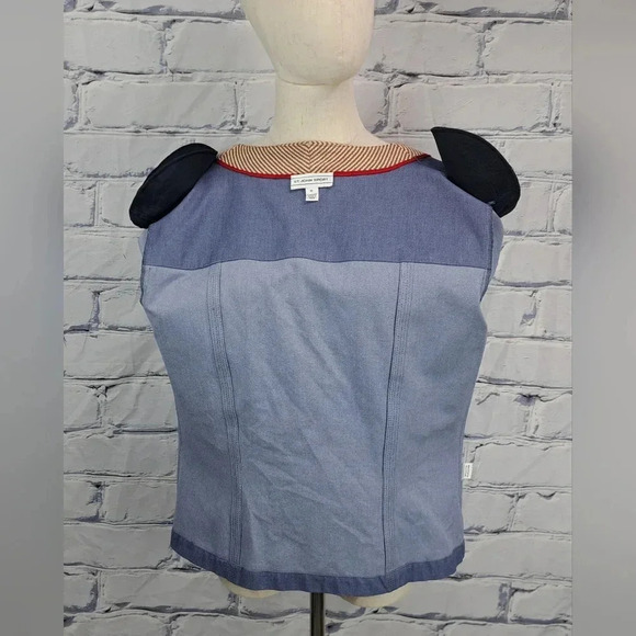 St John Sport Women's Full Zip Denim Jacket Stretch  Multicolor Size Medium - Picture 15 of 16